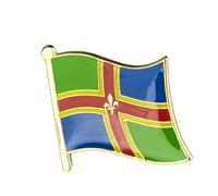 United Kingdom Great Britain Shires, Counties & Districts Flags Metal Pin Badge Brooch (Lincolnshire)