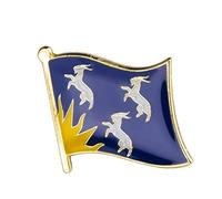 United Kingdom Great Britain Shires, Counties & Districts Flags Metal Pin Badge Brooch (Merionethshire)