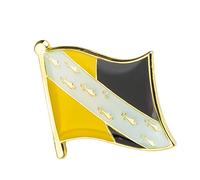 United Kingdom Great Britain Shires, Counties & Districts Flags Metal Pin Badge Brooch (Norfolk)