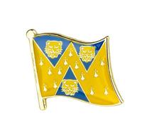 United Kingdom Great Britain Shires, Counties & Districts Flags Metal Pin Badge Brooch (Shropshire)