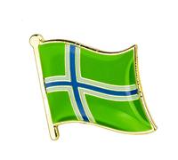 United Kingdom Great Britain Shires, Counties & Districts Flags Metal Pin Badge Brooch (South Uist Hebrides)
