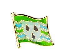 United Kingdom Great Britain Shires, Counties & Districts Flags Metal Pin Badge Brooch (Worcestershire)