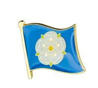 United Kingdom Great Britain Shires, Counties & Districts Flags Metal Pin Badge Brooch (Yorkshire)