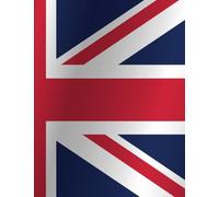 United Kingdom/Great Britain/Union Jack Flag Notebook: 200 Page (100 Sheet) Wide Ruled Composition Notebook