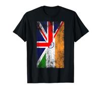 United Kingdom & India Flags - British Indian T-Shirt