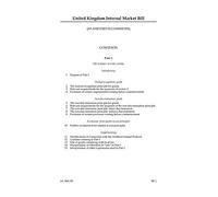 United Kingdom Internal Market Bill [as amended in Committee] (House of Lords) HLB 150