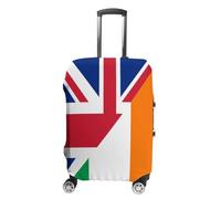 United Kingdom & Ireland Flag Luggage Cover Washable Suitcase Protector Anti-Scratch Suitcase Covers Fits 18-32 Inch S