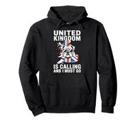 United Kingdom Is Calling And I Must Go Bulldog Pullover Hoodie
