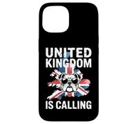 United Kingdom Is Calling British Bulldog Union Jack UK Map Case for iPhone 15