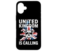 United Kingdom Is Calling British Bulldog Union Jack UK Map Case for iPhone 16 Plus