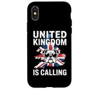 United Kingdom Is Calling British Bulldog Union Jack UK Map Case for iPhone X/XS