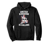United Kingdom Is Calling Bulldog Union Jack Map Pullover Hoodie
