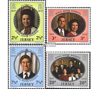 united kingdom - Jersey 73-76 (complete.issue.) unmounted mint / never hinged ** MNH 1972 Royal Silver Wedding (Stamps for collectors) British royal family (Diana, Charles, Elisabeth ..)