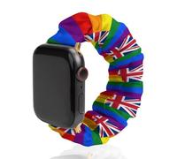 United Kingdom LGBT Rainbow Flag for IWatch Elastic Watch Straps 38-44mm