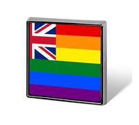 United Kingdom LGBT Rainbow Flag Printed Brooch Pins Badge Button Tie Lapel Backpack Pin Decoration for Women Men