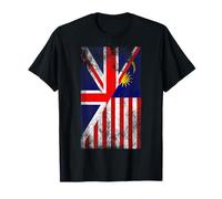 United Kingdom & Malaysia Flags - British Malaysian T-Shirt