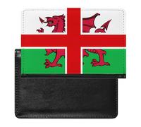 United Kingdom of England and Wales Flag Passport Holder Travel Wallet Case Cover with Card Slot for Women Men