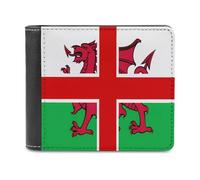 United Kingdom of England and Wales Flag Printed Bifold Wallet with Hidden Compartments Pocket Money and Credit Card Holder for Men Women