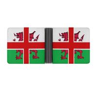 United Kingdom of England and Wales Flag Printed Bifold Wallet with Hidden Compartments Pocket Money and Credit Card Holder for Men Women