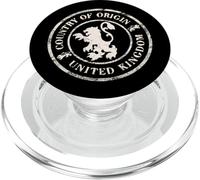United Kingdom Passport Stamp s Patriotic Traveller PopSockets PopGrip for MagSafe