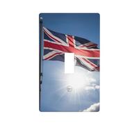 United Kingdom Print Switch Plate Covers,1 Gang Wall Plate Single Toggle Light Switch Cover Plate