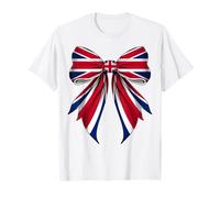 United Kingdom UK British Great Britain Coquette Girl Mom T-Shirt