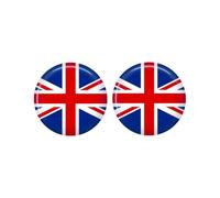 United Kingdom Union Jack Flag Themed Earrings in Clip-on, Stud & Drop styles. (Clip On)
