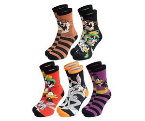 United Labels 5 Pairs Looney Tunes Socks for Men, Colourful, 40-45, Men's Socks Bugs Bunny, Daffy Duck and Co., Men's Stockings, multicoloured, 40-45