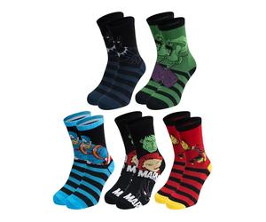 United Labels 5 Pairs Marvel Socks for Men, Colourful, 40-45, Men's Socks Superhero Men Stockings, multicoloured, 40-45