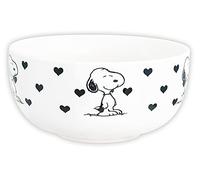 United Labels Die Peanuts Cereal Bowl - Snoopy Heart Bowl Cereal Bowl Made of Stoneware 500 ml All Friends