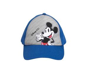 United Labels Disney Mickey Mouse Cap for Kids, Blue Grey, Adjustable Baseball Cap for Boys, blue/grey, One Size