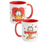 United Labels Garfield Mug - Hearts Coffee Mug Mug Ceramic Coffee Mug 320 ml Red/White