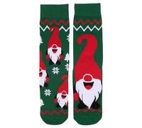 United Labels Gnome Winter Socks for Men - Christmas Socks Men's Sneaker Stockings Green (Pack of 2), Green, 43-46