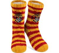 United Labels Harry Potter Cuddly Socks for Women, Orange Red, One Size 38-43, Fluffy Stopper Socks with Sherpa Lining, Warm Socks, Hut Socks