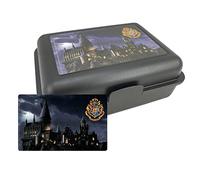 United Labels Harry Potter Lunch Box with Divider, 17.5 x 12.8 x 6.9 cm, Black, Hogwarts Lunch Box, Dishwasher Safe