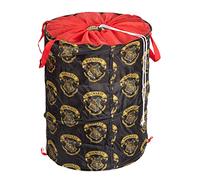 United Labels Harry Potter Storage Basket with Drawstring - Hogwarts Foldable for Children Pop-Up Children's Room Laundry Basket Black 50 x 38 cm