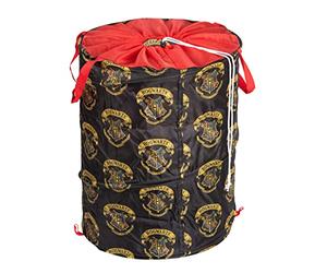 United Labels Harry Potter Storage Basket with Drawstring - Hogwarts Foldable for Children Pop-Up Children's Room Laundry Basket Black 50 x 38 cm