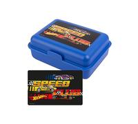 United Labels Hot Wheels Speed Club Lunch Box for Children with Divider Blue