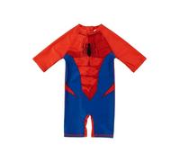 United Labels Marvel Spiderman Swimsuit UV Protection 50+ for Boys, Red Blue, Swimming Costume One-Piece Swimwear Kids, red/blue, 122 cm-128 cm