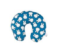United Labels Miffy Travel Neck Pillow Rabbit Allover Comfortable Travel Pillow Neck Pillow Car Aeroplane Blue