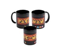 United Labels Pac-Man Mug 320 ml, Logo Black, Ceramic Coffee Mug, Coffee Mug, Gift for Gamers