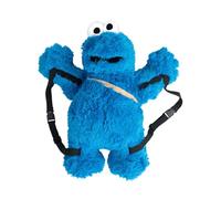United Labels Sesame Street Cookie Monster Backpack 58 cm 3D Plush Backpack with Adjustable Straps Plush Toy Blue