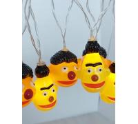 United Labels Sesame Street Ernie & Bert LED Fairy Lights 2m with 10 LEDs Warm White Battery-Operated Decoration for Indoors USB-C Connection