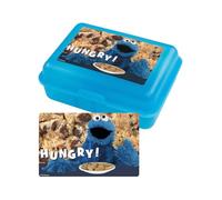 United Labels Sesame Street Lunch Box - Cookie Monster Hungry Lunch Box with Divider Blue