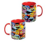 United Labels Sesame Street Mug - All Friends Coffee Mug Ceramic Coffee Mug Red 320 ml