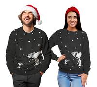 United Labels Snoopy Unisex Winter Jumper, Grey, Winter Knitted Jumper, Jumper for Men and Women, gray, 3XL