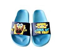 United Labels Spongebob Squarepants 3D Bath Slippers for Boys - Soak Up the Vibes Children's Bath Slippers Non-Slip Blue, blue, 7.5/8.5 UK Child