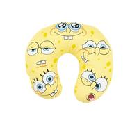 United Labels Spongebob Squarepants - Faces Travel Neck Pillow Comfortable Travel Pillow Neck Pillow Car Aeroplane Yellow