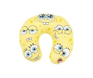 United Labels Spongebob Squarepants - Faces Travel Neck Pillow Comfortable Travel Pillow Neck Pillow Car Aeroplane Yellow