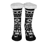 United Labels Star Wars Hut Socks - Darth Vader House Socks for Men Cuddly Socks Fluffy Winter Socks Warm Men's Socks Black/White, black/white, 43-46